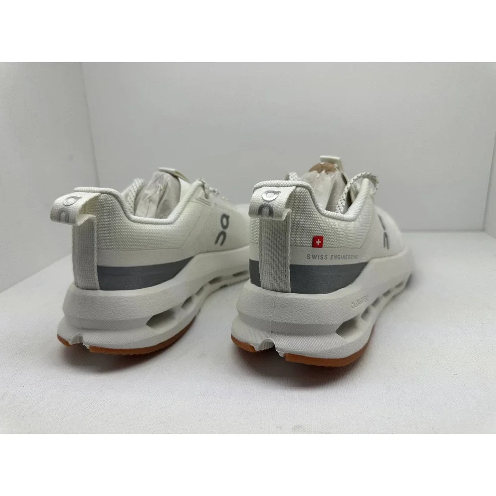 On Cloudnova Youth Ivory Apollo Grey Kids Running Shoes 3YF30034332 Size 3.5Y